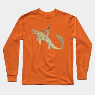 Jesus Christ, The Real Lizard King Long Sleeve T-Shirt